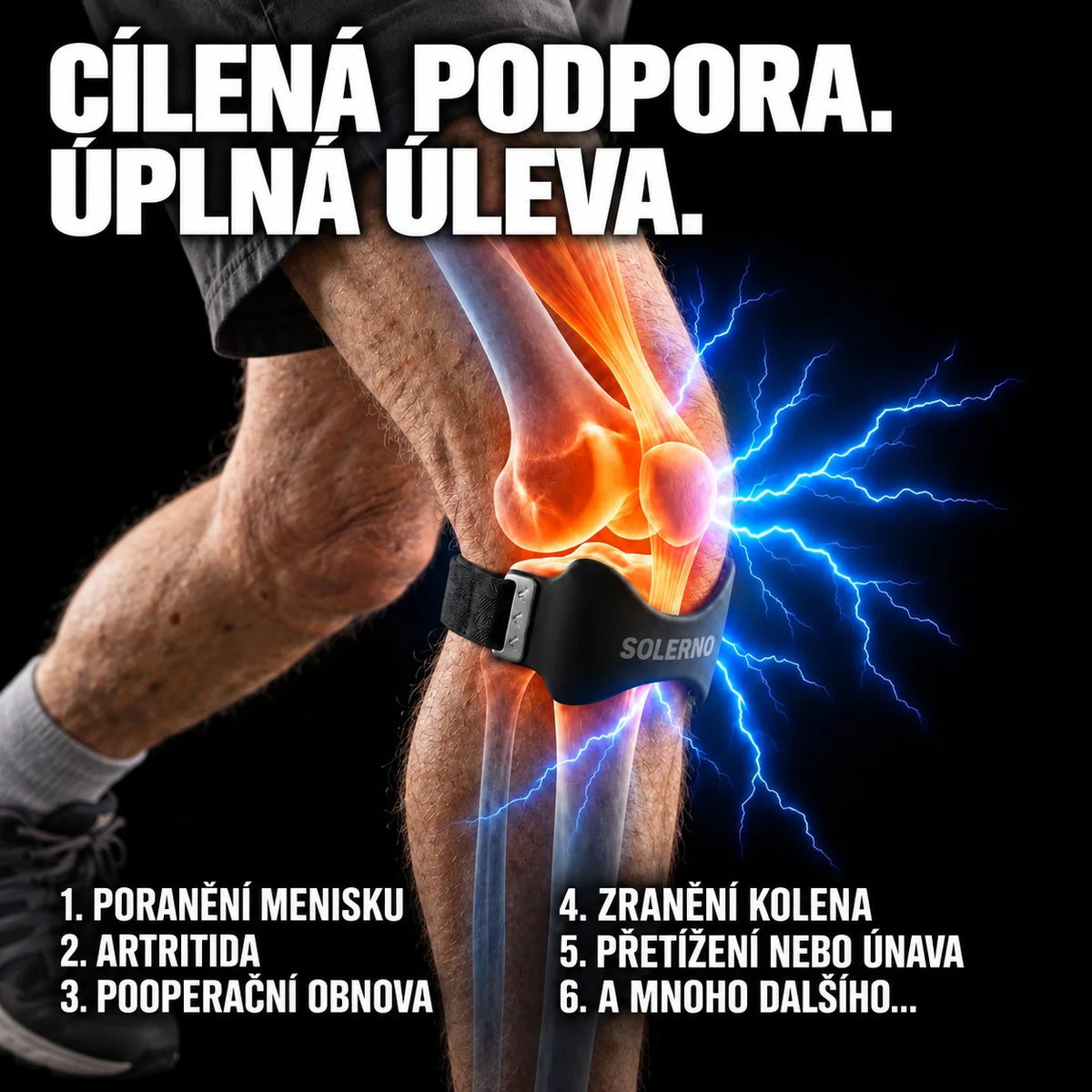 Solerno přesná páska na koleno