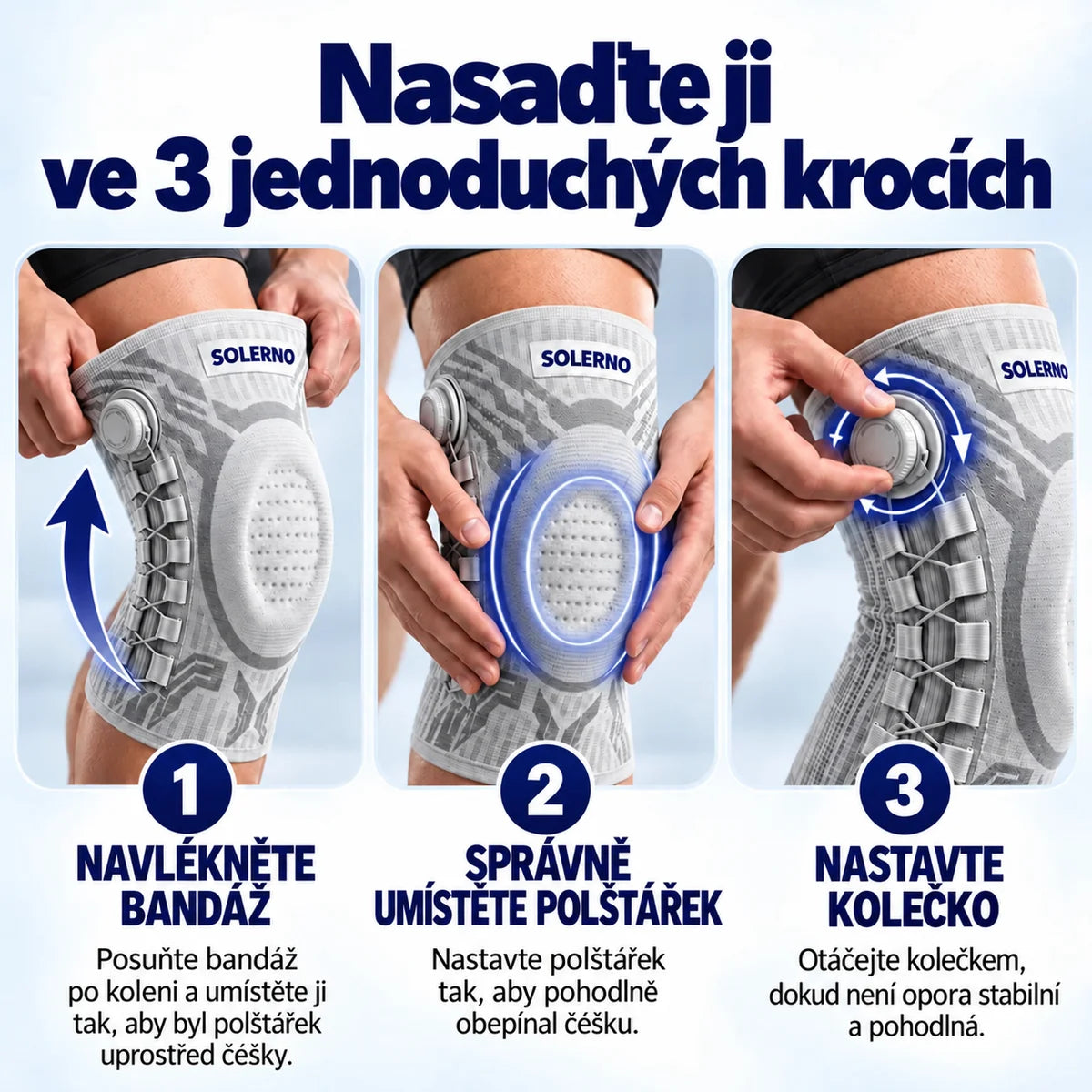 Ortopedická ortéza na koleno SOLERNO